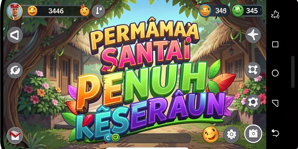 Screenshot utama 3446 menampilkan gameplay santai yang penuh warna.
