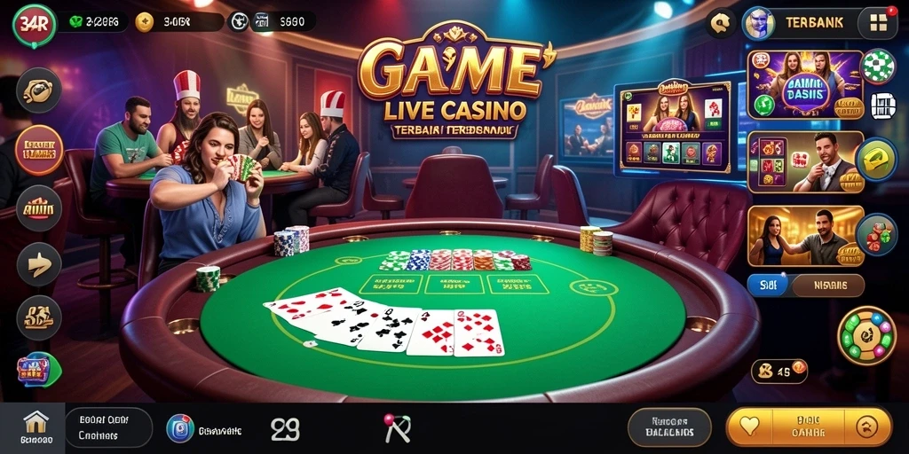 Gameplay Live Casino yang mengesankan dengan dealer langsung di 34R.