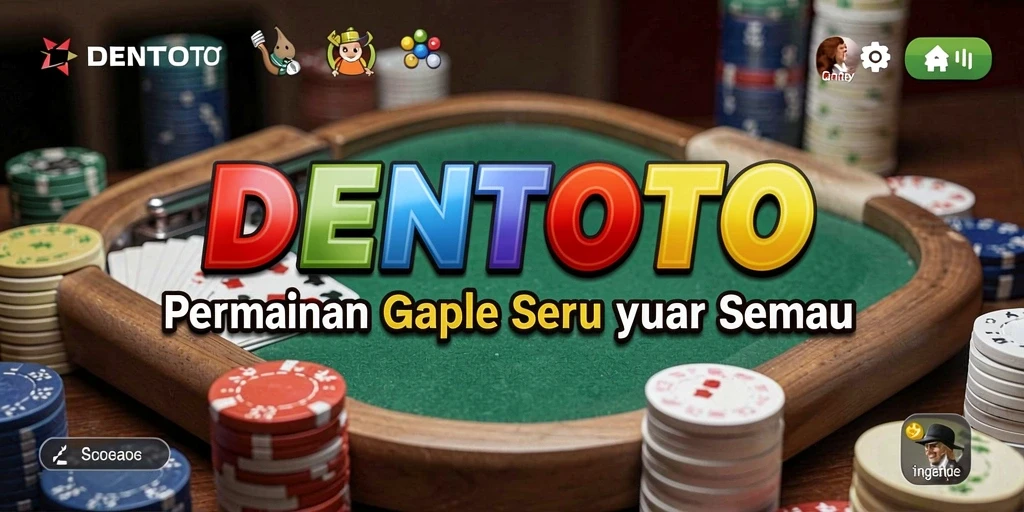 Screenshot gameplay DENTOTO menampilkan serunya permainan Gaple.