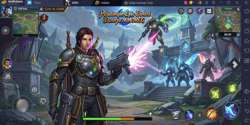 Tampilan gameplay DS99 yang seru dan menarik.