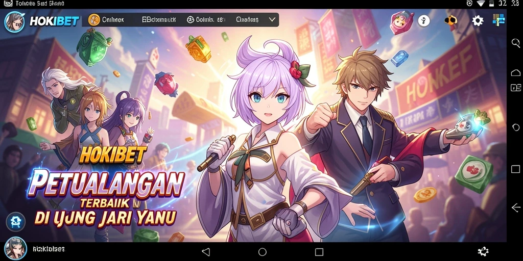 Tangkapan layar gameplay HOKIBET yang penuh warna dan aksi.