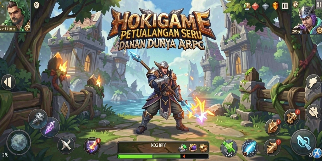 Gameplay HOKIGAME yang menantang dan menarik di dunia fantasi.