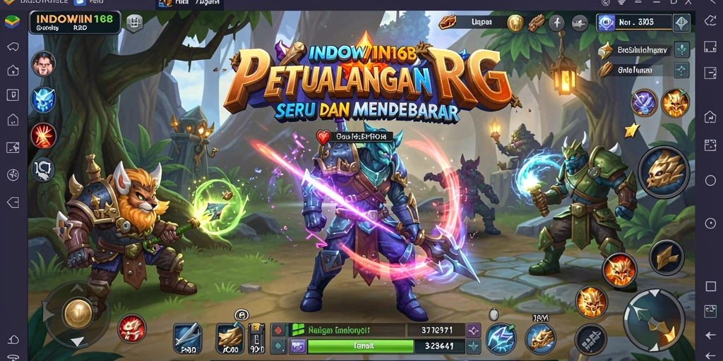 Tampilan gameplay seru dari INDOWIN168 dengan banyak aksi RPG.