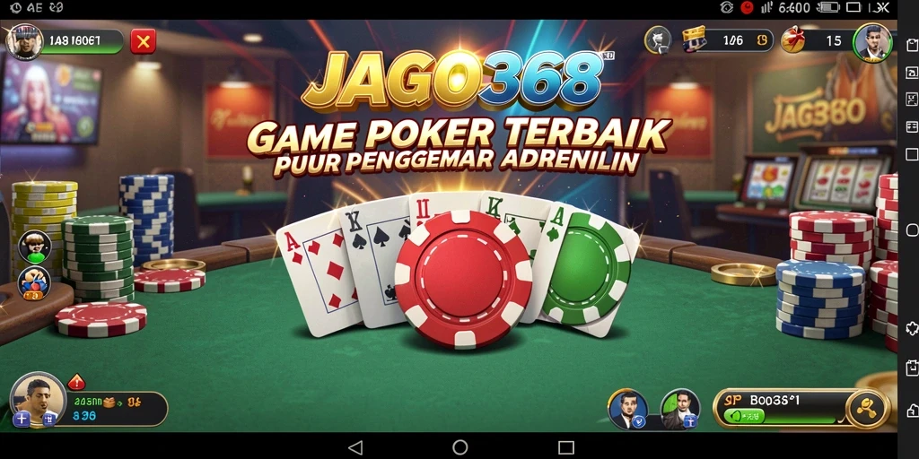 Screenshot gameplay JAGO368 menampilkan keasyikan bermain poker.