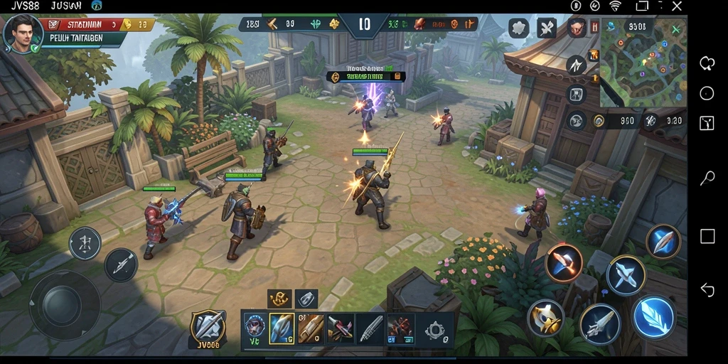 Tampilan gameplay JVS88 yang mendebarkan dan strategis.