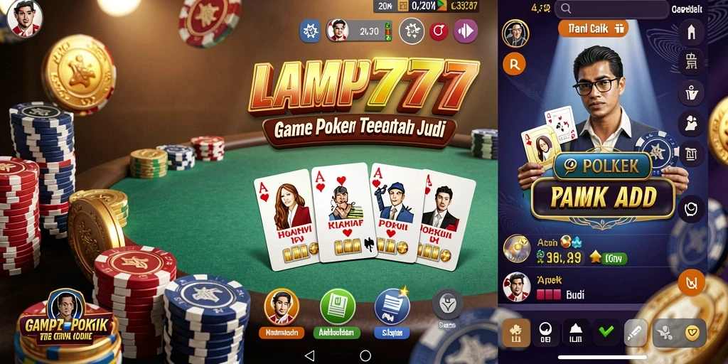 Screenshot gameplay LAMPU777 menampilkan pengalaman Poker yang mendebarkan.