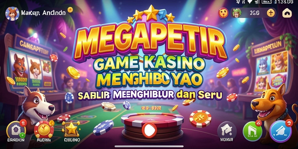 Tampilan menarik dari gameplay MEGAPETIR di dunia Kasino.