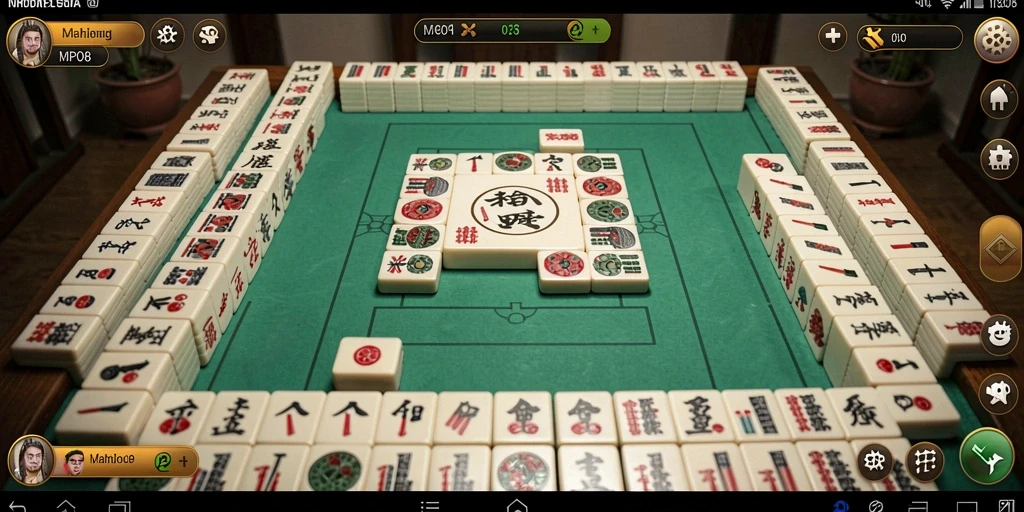 Tampilan menarik dari gameplay MPO08 dengan Mahjong yang seru.