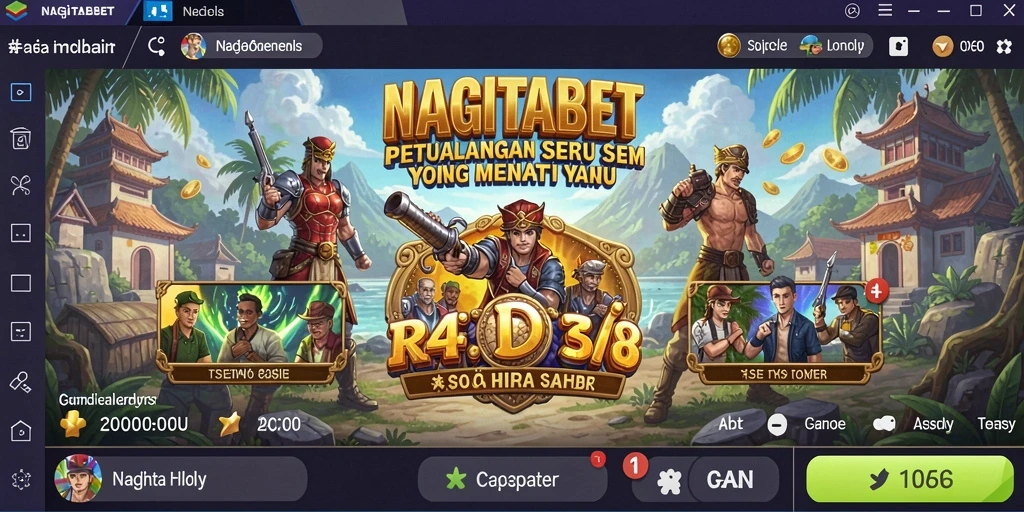 Tampilan gameplay NAGITABET yang menggugah selera petualangan.