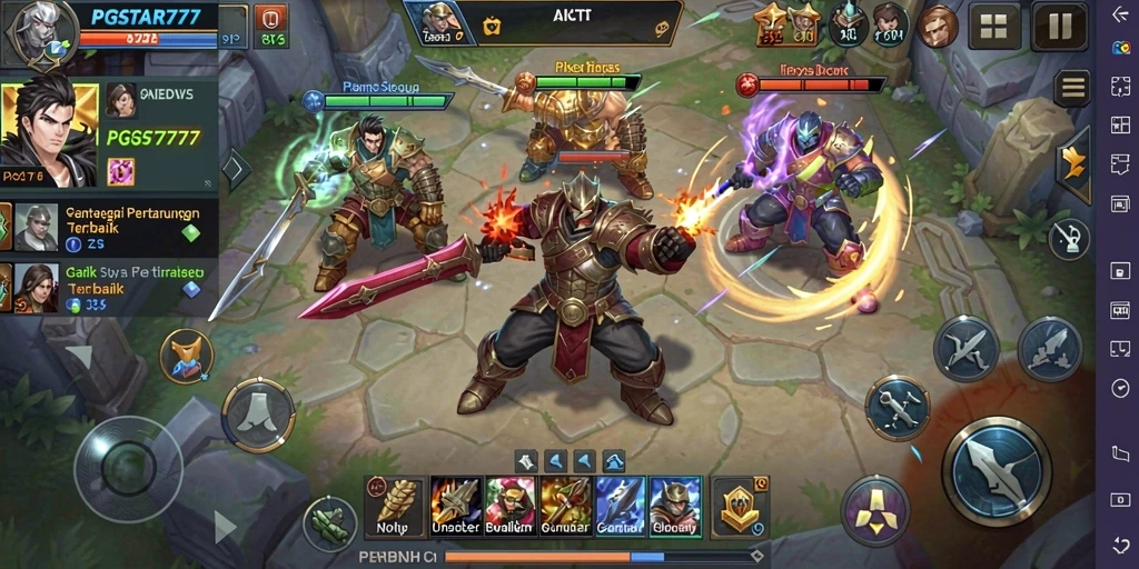 Screenshot PGSTAR777 yang menampilkan gameplay strategi yang menegangkan.