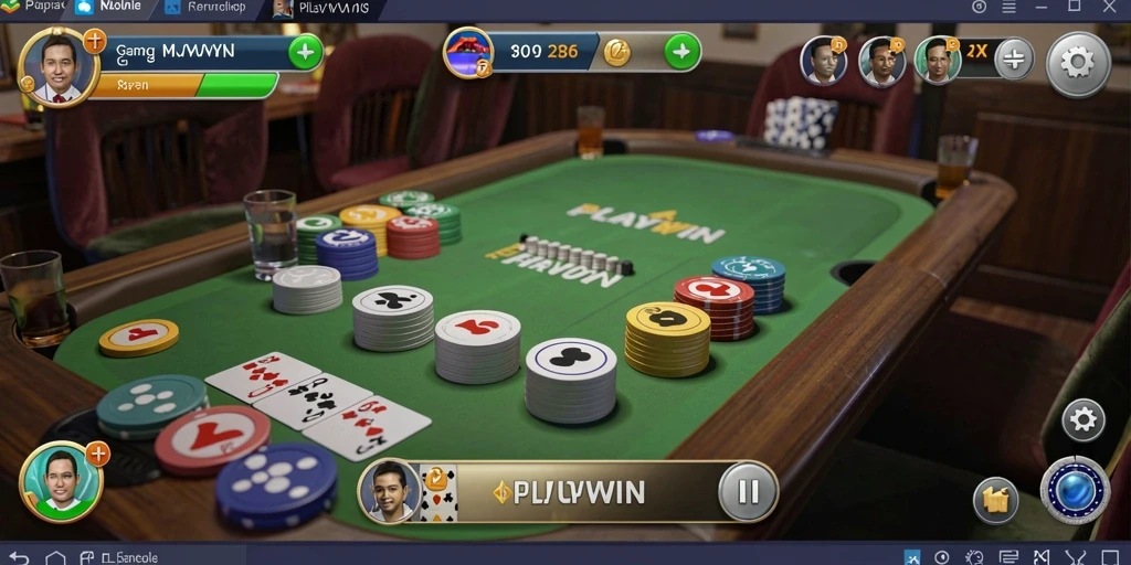 Screenshot gameplay Gaple yang seru dan interaktif.