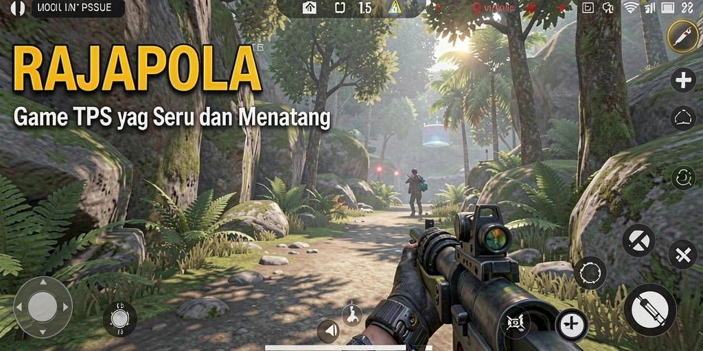 Tampilan gameplay RAJAPOLA yang menegangkan dan penuh aksi.