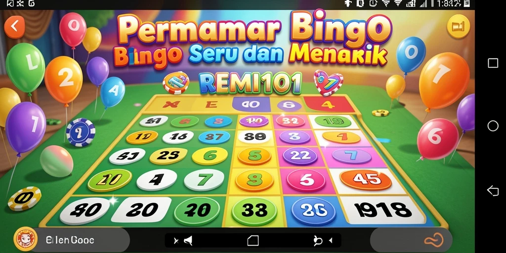 Tampilan gameplay Bingo yang hidup dan menarik di REMI101.