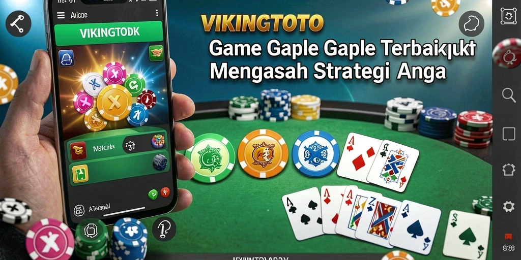 Tampilan gameplay seru VIKINGTOTO dalam permainan Gaple.