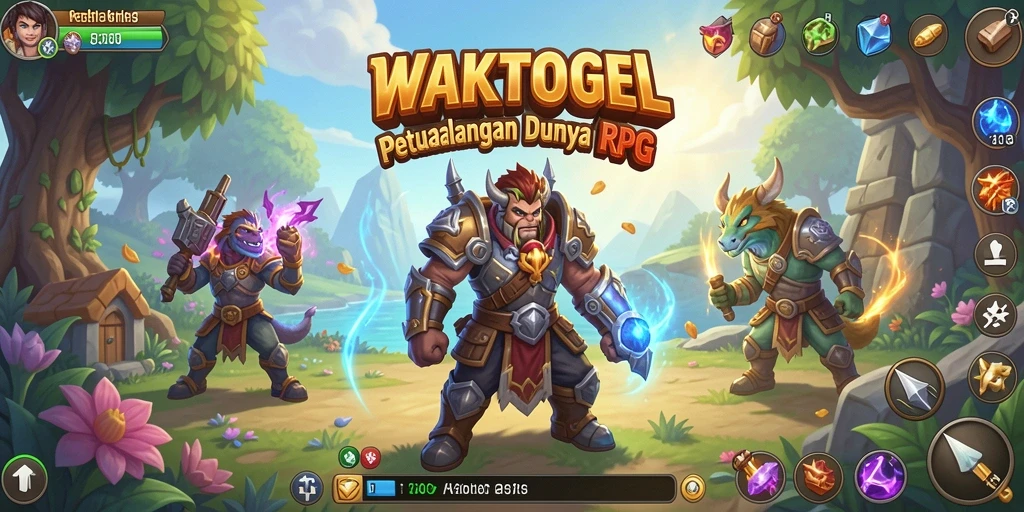 Tampilan gameplay WAKTOGEL yang mendebarkan dan menantang.