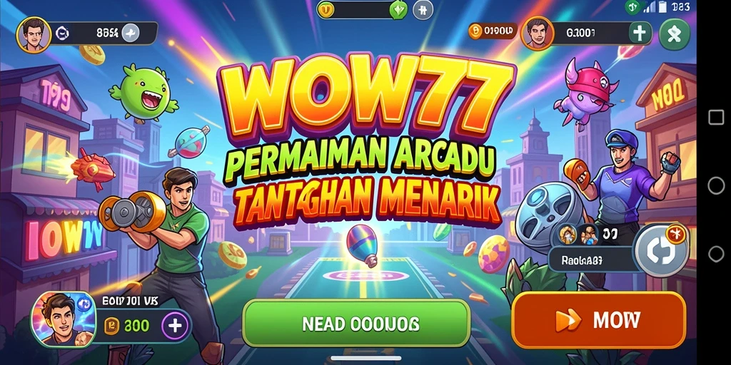Tampilan gameplay WOW77 dengan aksi arcade seru yang mendebarkan.